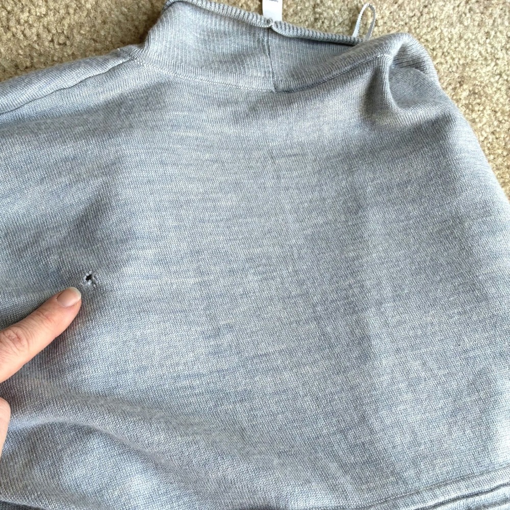 Lululemon Merino Wool Sit in Lotus Wrap Cardigan Sweater Heathered Starlight 8 - Picture 7 of 9